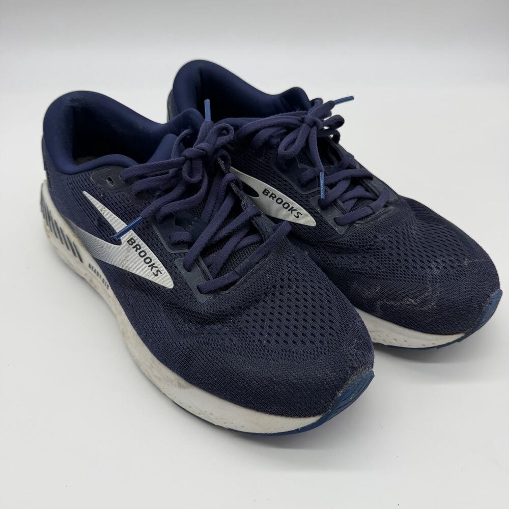 Brooks Beast 24 GTS Shoes Men Size 10.5 2E Navy Running Support Sneakers Wide EE